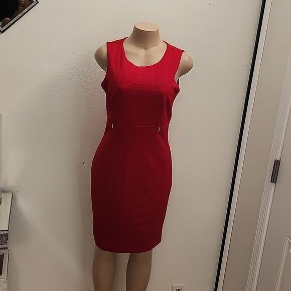 BRAND NEW STELLA &JULIE SLEEVELESS INVIBLE BACK ZIPPER ROUND NECK DRESS - Picture 7 of 16